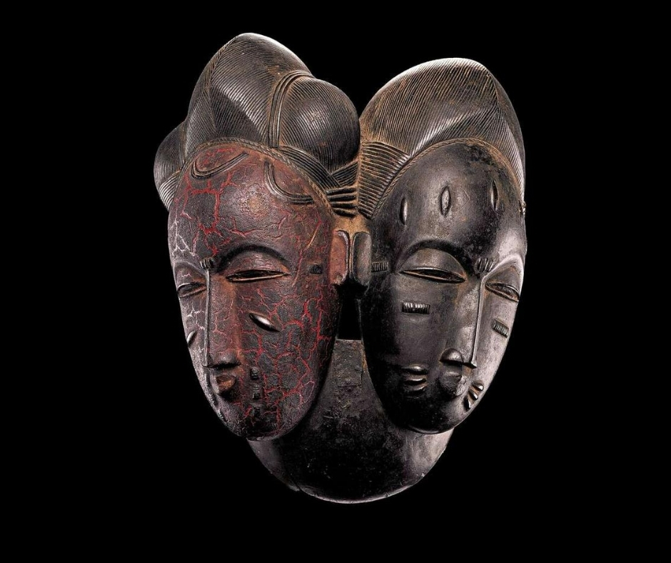 Masque double Baoulé