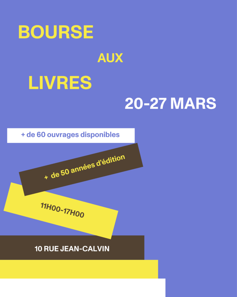 Bourse aux livres du 20 au 27 mars 2026 au Musée Barbier-Mueller