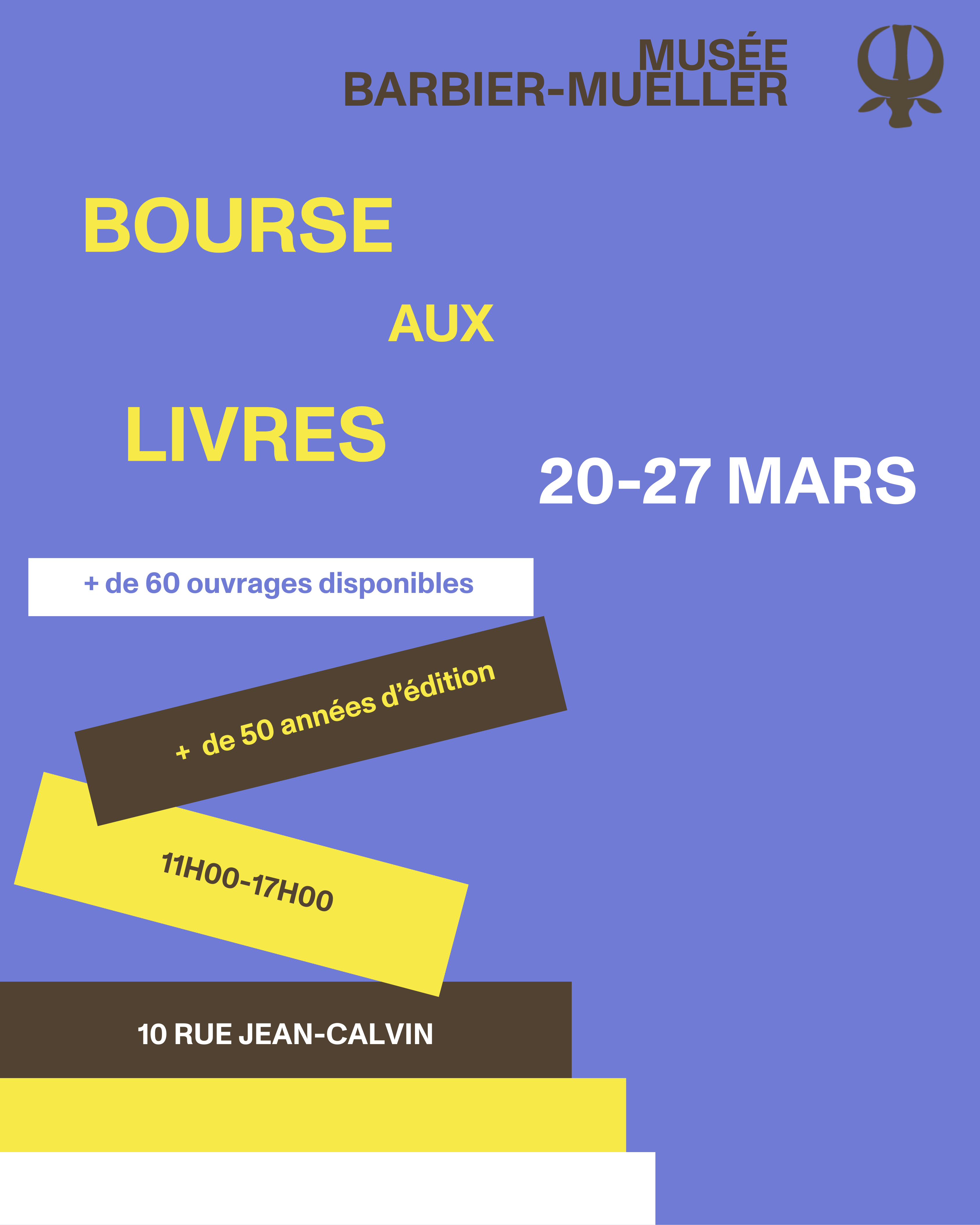 Bourse aux livres du 20 au 27 mars 2026 au Musée Barbier-Mueller